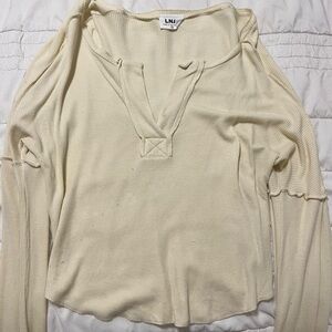 LNA Cream Women's Top